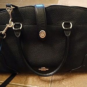 Black Pebble leather authentic Coach