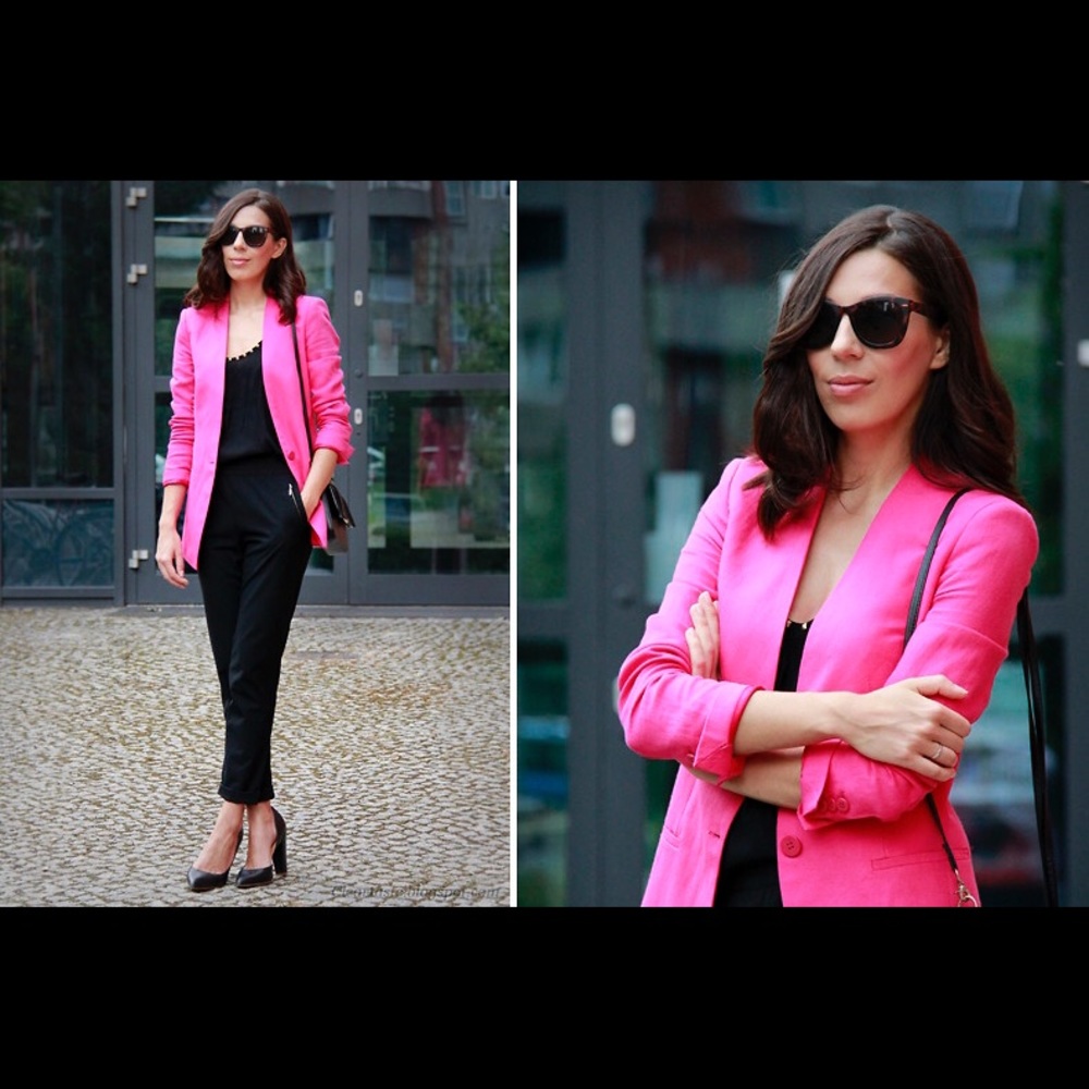 Zara pink blazer