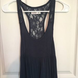 NEVER WORN Navy Lacey Tank