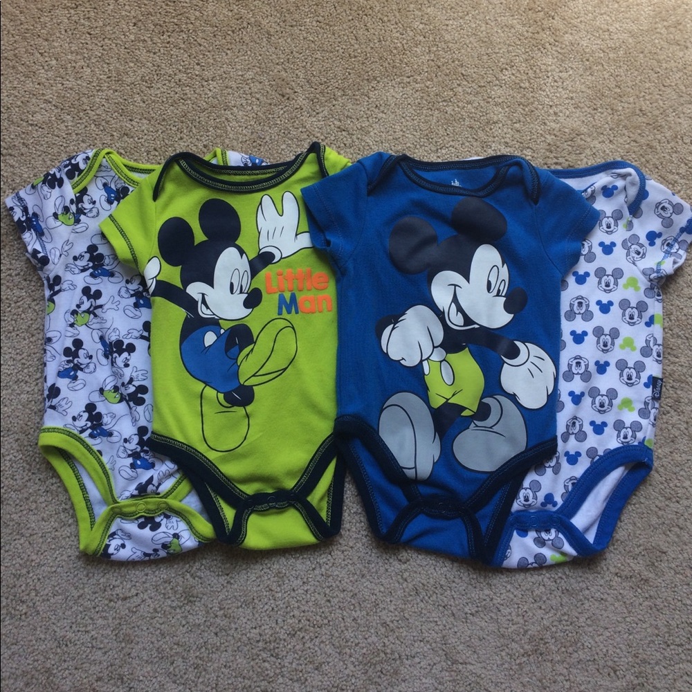 0-3m Mickey Mouse Onesies