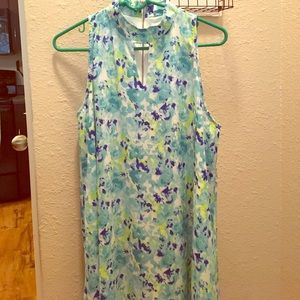 Floral, sleeveless dress