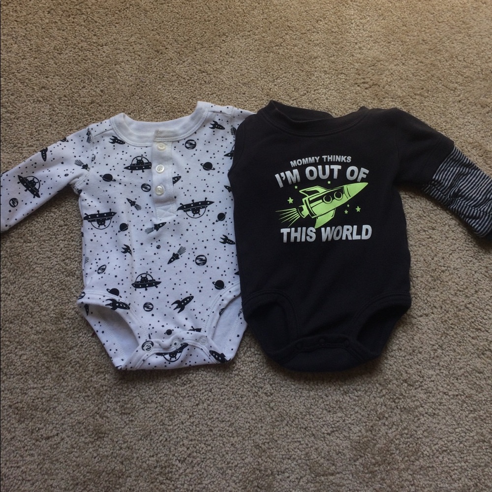 3m Spaceship Long Sleeved Onesies