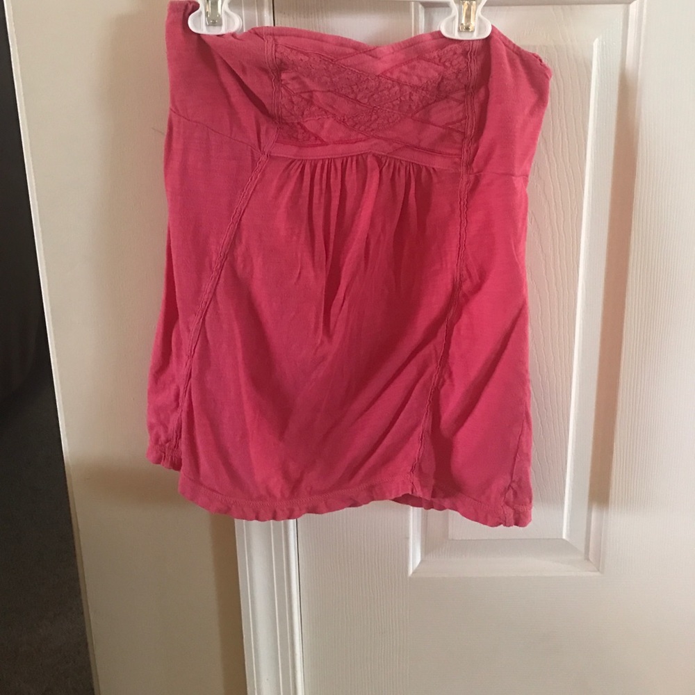 strapless tank top