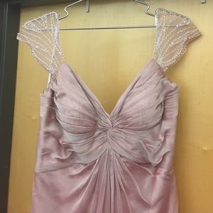 Gorgeous size 16 chiffon formal gown in Misty Pink