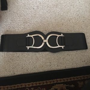 Vintage black Midwaist belt