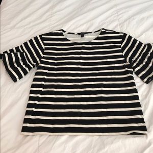 J crew flutter sleeve top
