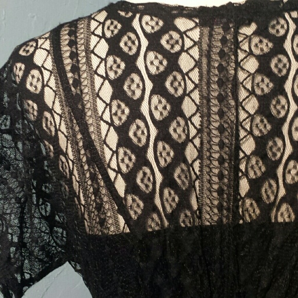 "HeartSoul" Black Lace Top - Picture 3 of 6