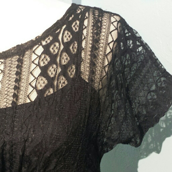"HeartSoul" Black Lace Top - Picture 4 of 6