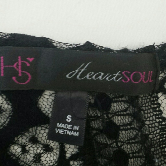 "HeartSoul" Black Lace Top - Picture 5 of 6