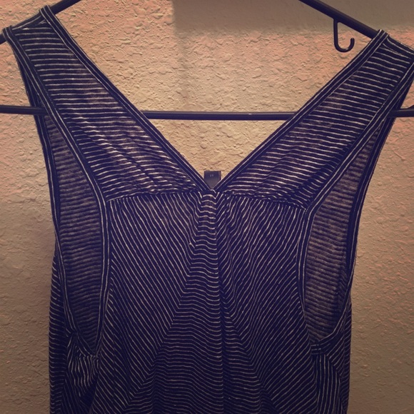 Navy and white tank top - Picture 2 of 2