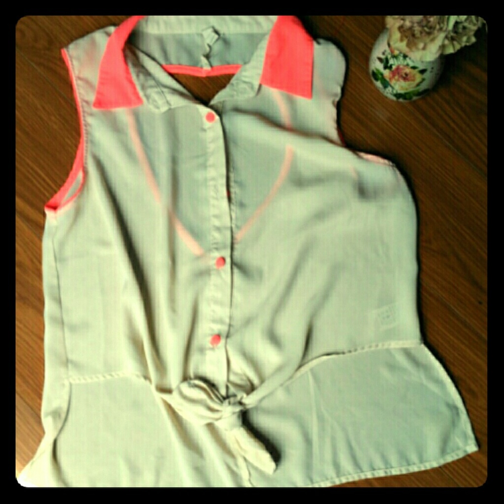 Sheer cream top