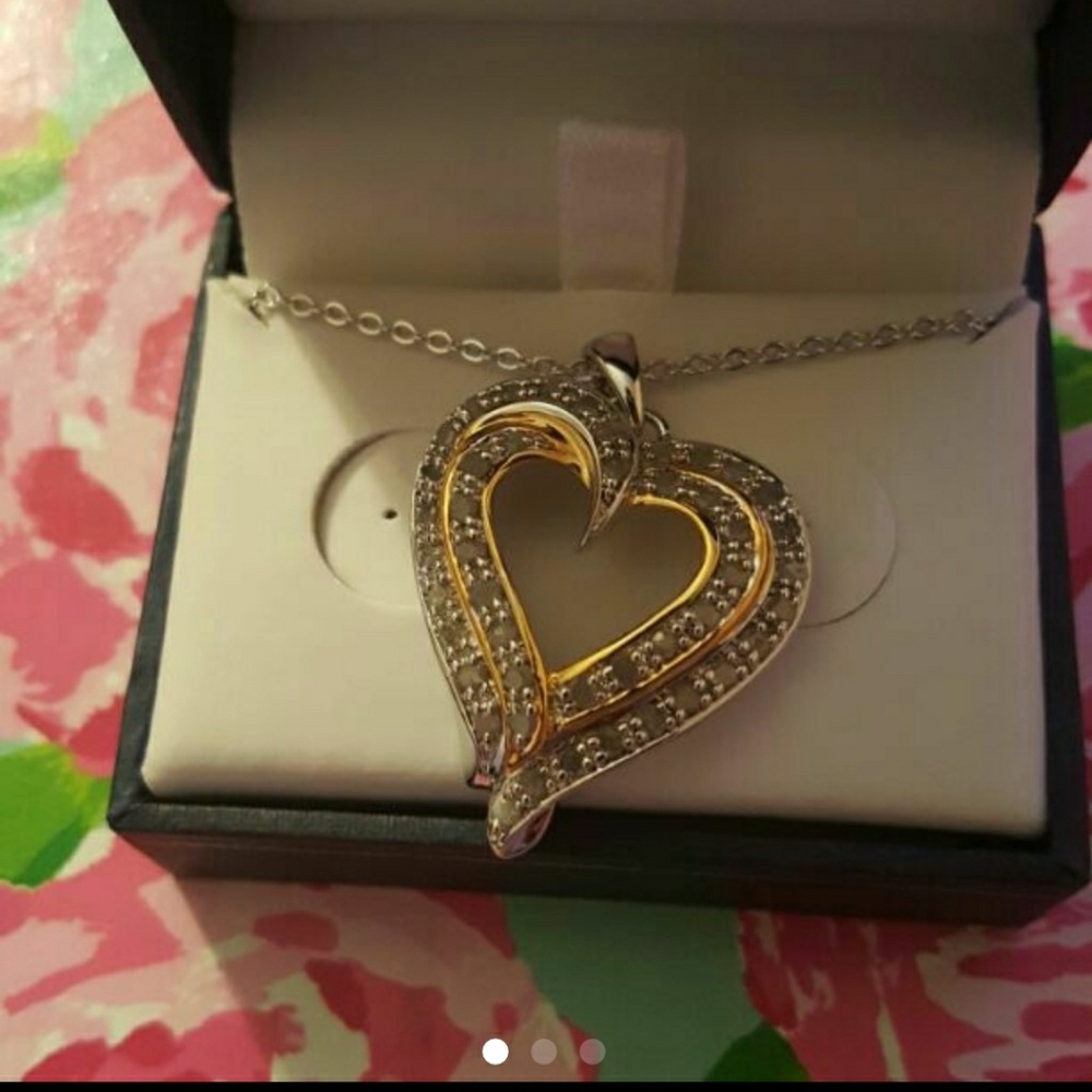 1ct heart necklace