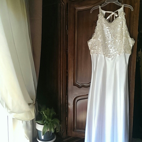 Formal Halter Sequin Dress - Picture 1 of 7