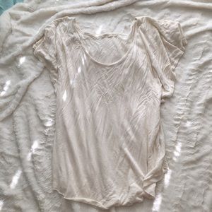 Urban Outfitters slouchy cream tee size S