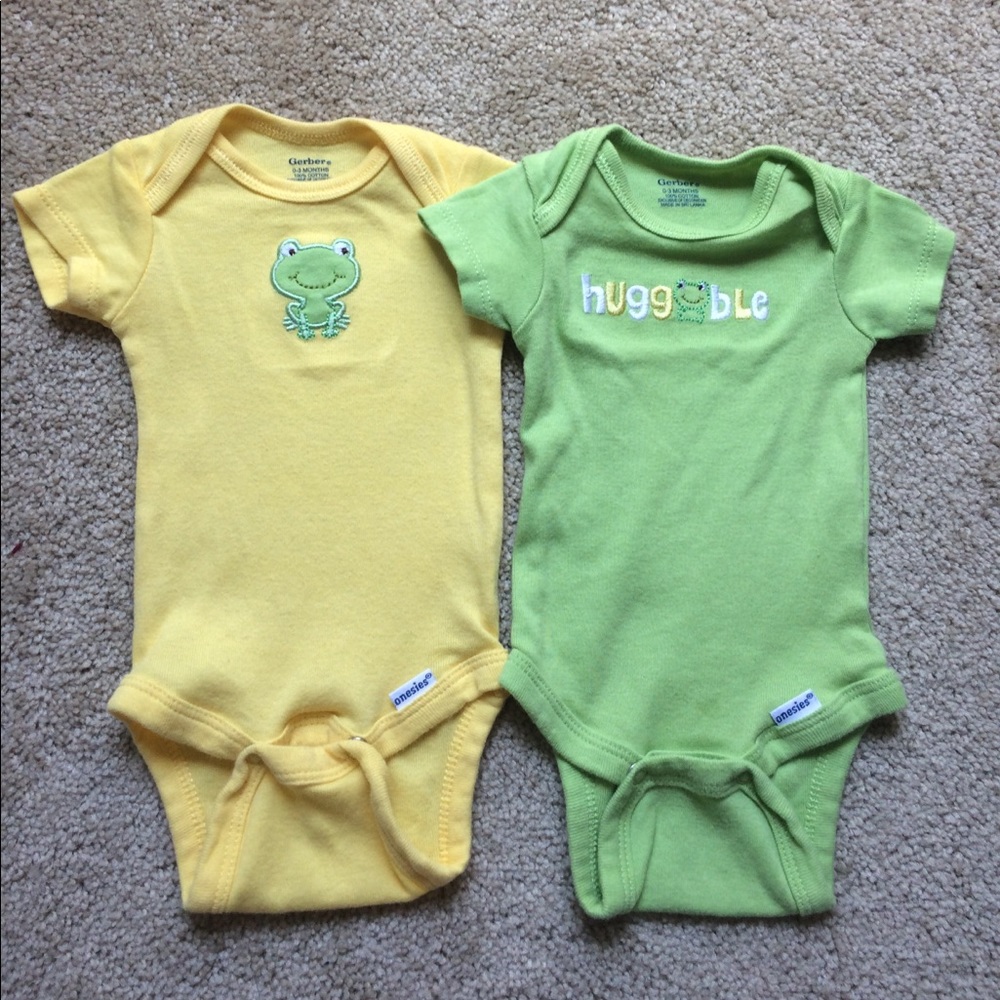 0-3m Frog Onesies
