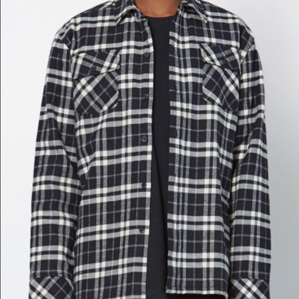 FOG - Fear Of God Plaid Flannel Shacket - Picture 1 of 6