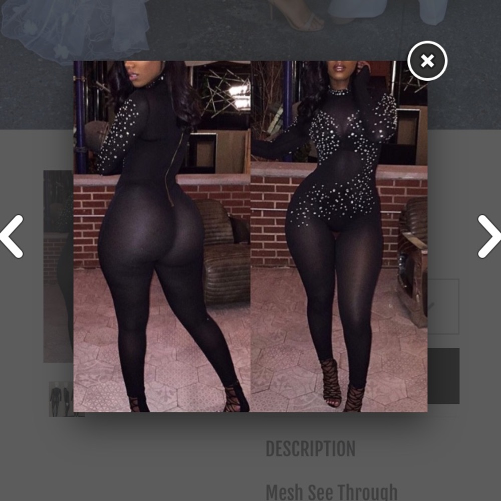 Rhinestone bodysuit