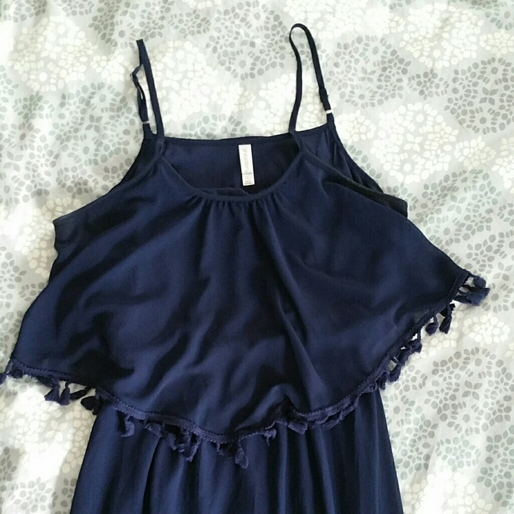 Navy maxi dress