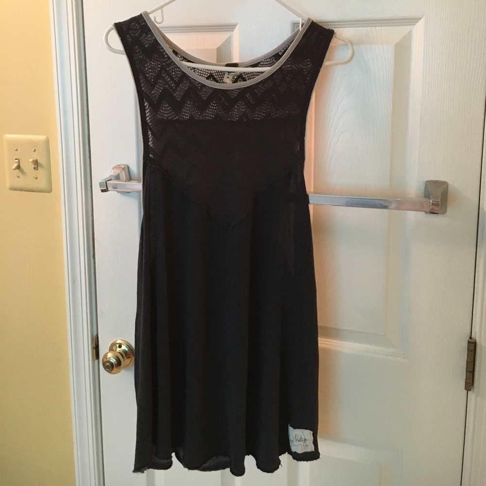 We the Free lace detail muscle tee