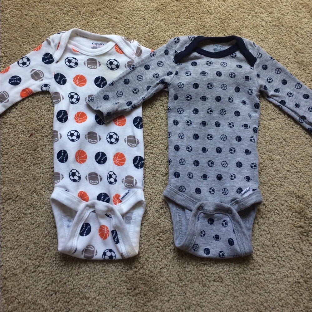 0-3m Sports Onesies
