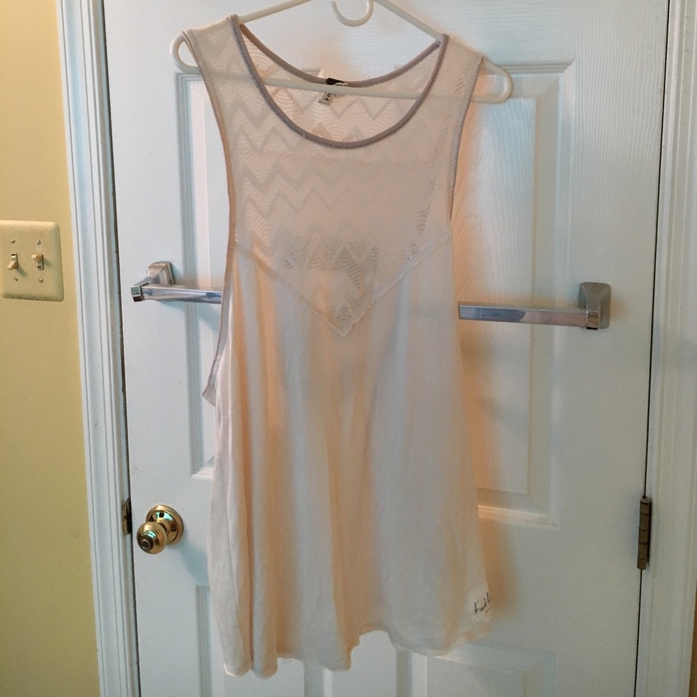 We the Free lace detail muscle tee