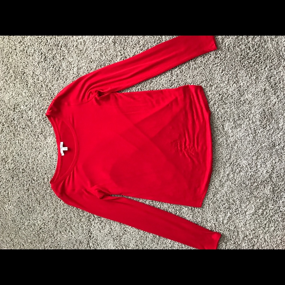 Express one eleven long sleeve cropped back