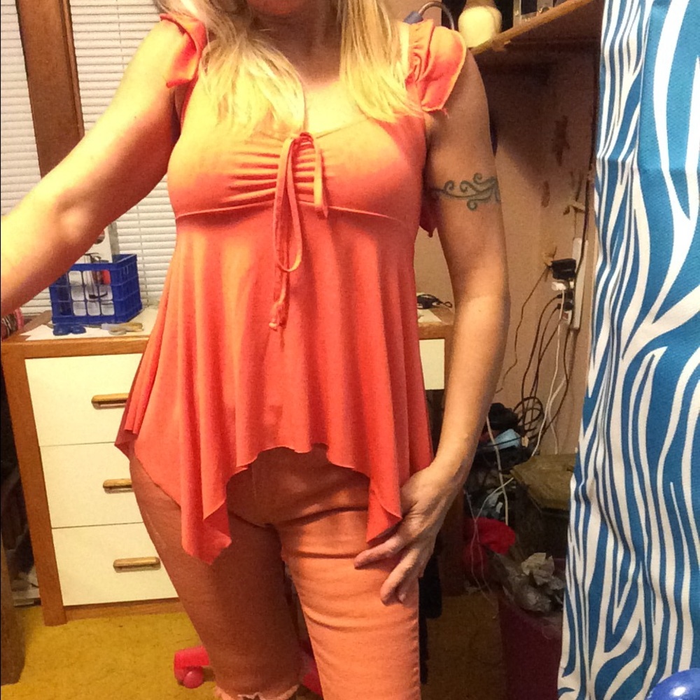 Orange tank top