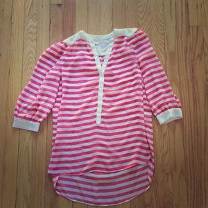 LC Lauren Conrad summer striped blouse