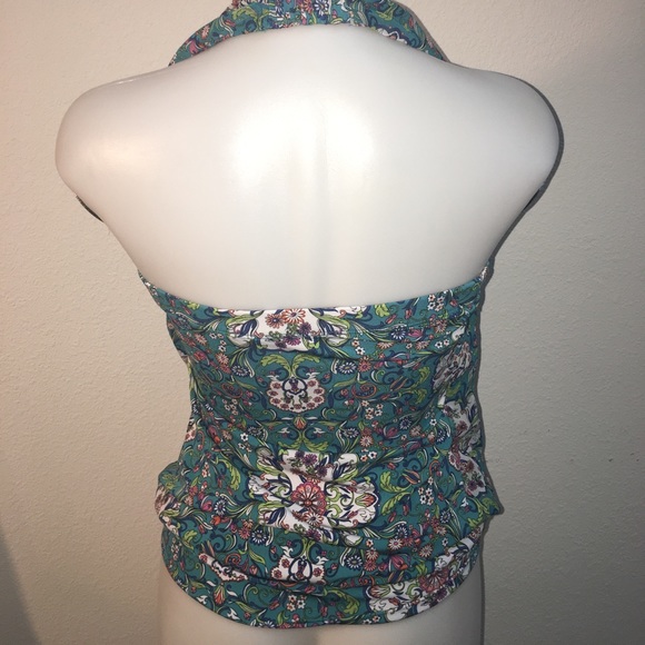 Floral print halter top - Picture 3 of 3