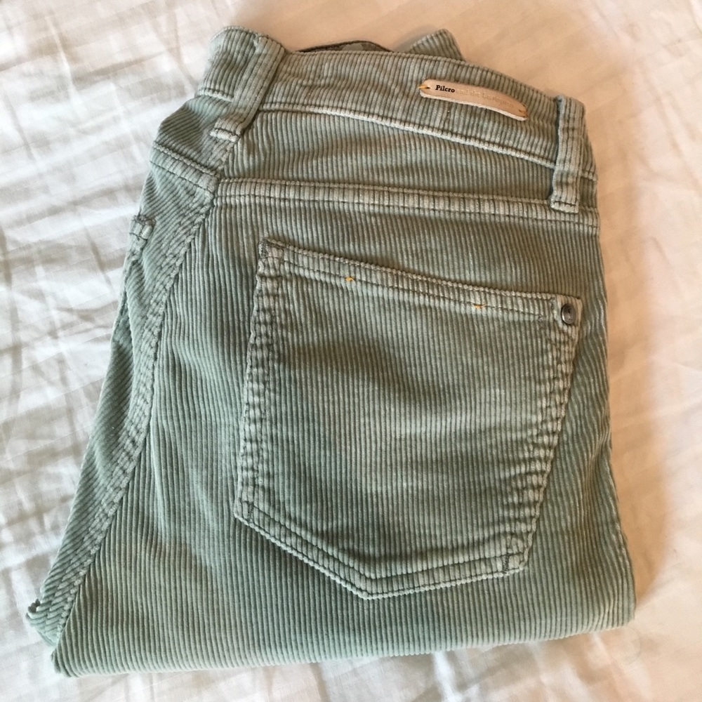 Green corduroys