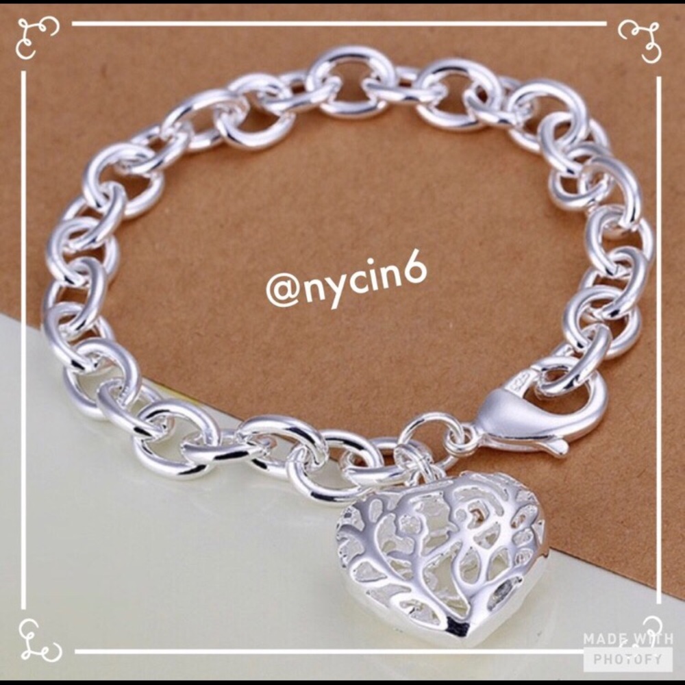 Sweetheart Hollow Heart Bracelet