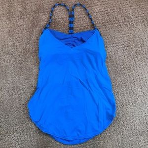 Blue lululemon tank