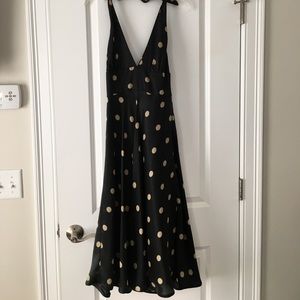 JCrew black halter dress