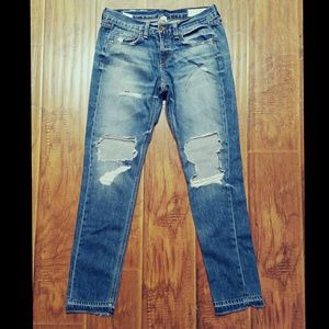 Rag & Bone Distressed Boyfriend Jeans