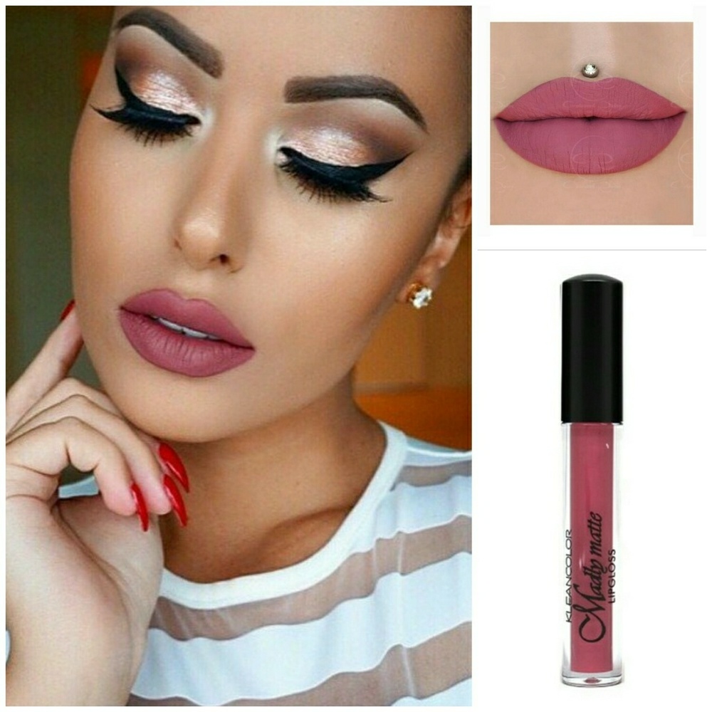 Azalea pink long lasting matte lipgloss