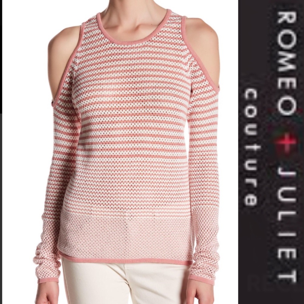 Romeo+Juliet Couture NWT Long Sleeve Cold Shoulder