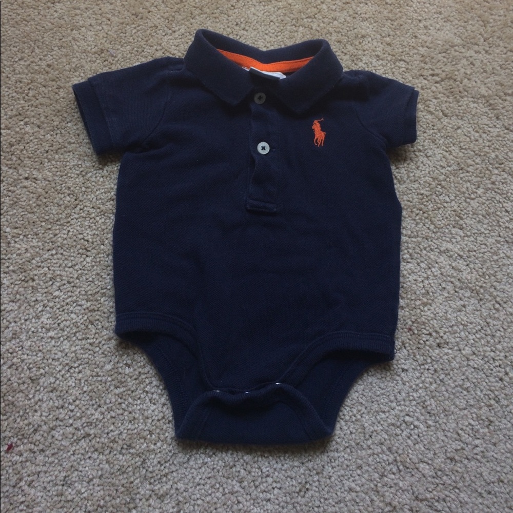 3m Collared Ralph Lauren Onesie