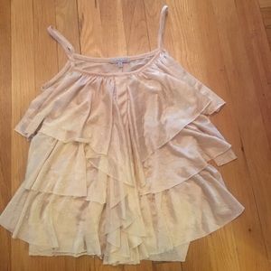 Tan, sparkly tank top