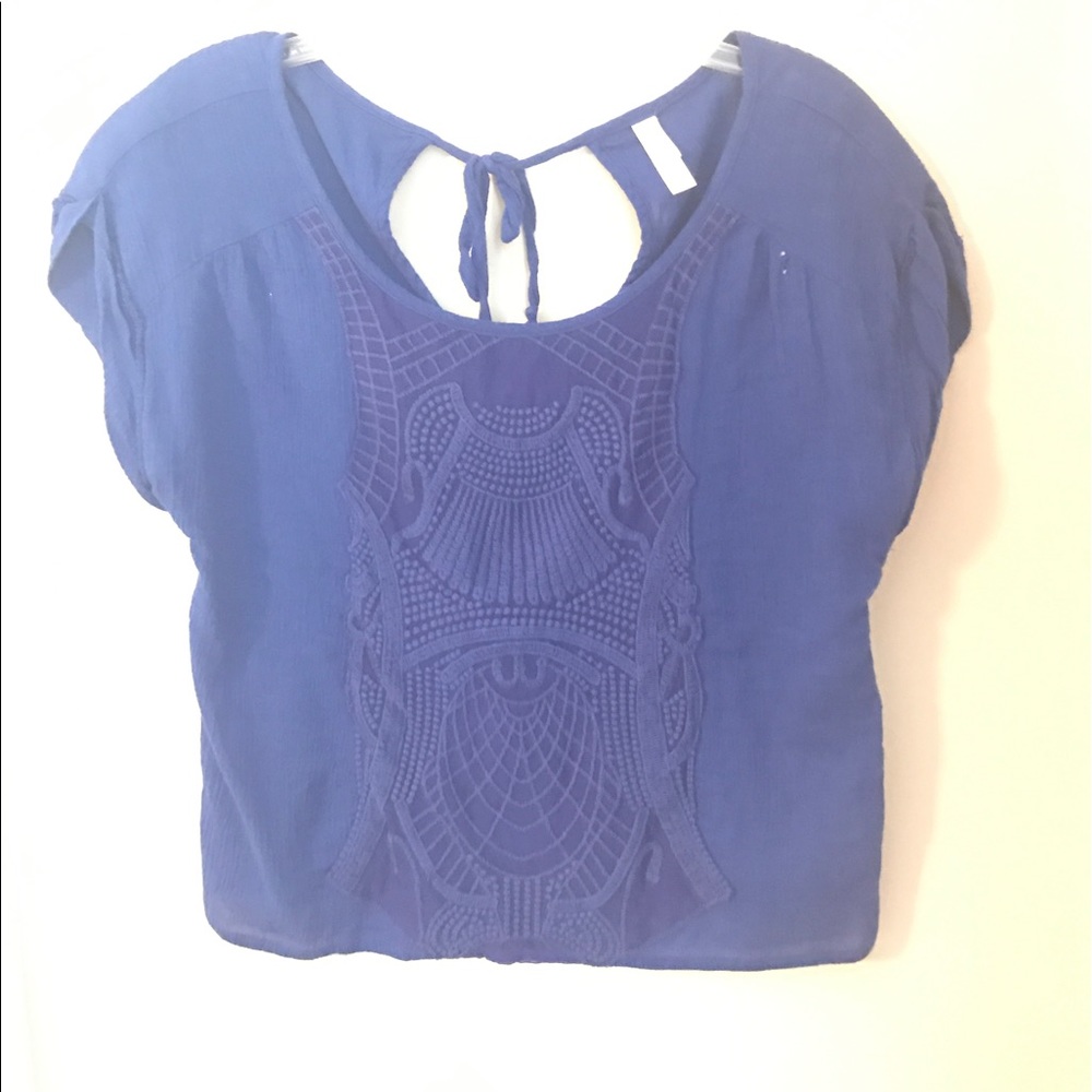 Royal blue crop top
