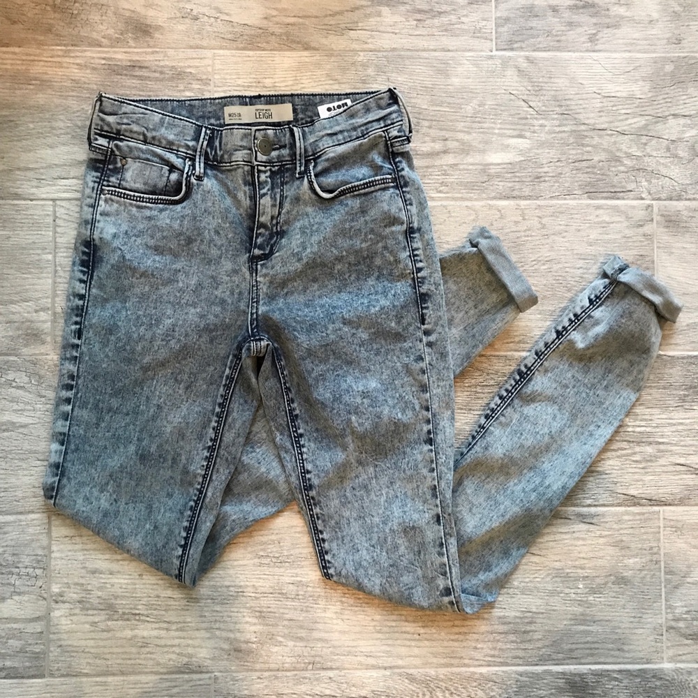 🌹Topshop Moto: Leigh Acid Wash Jeans🌹
