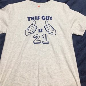 Gray 21st birthday shirt