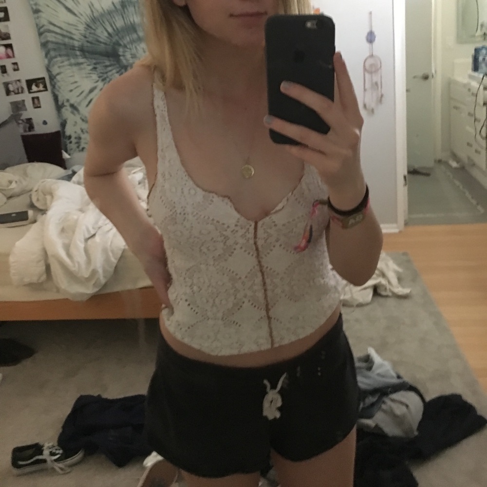 Free people crochet tank