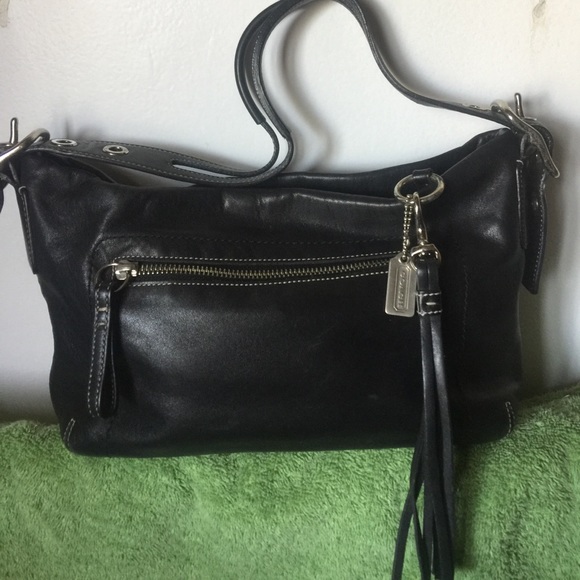 Coach black hobo shoulder bag - Picture 1 of 4