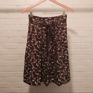 Elie Tahari Cotton Pocket Print Skirt