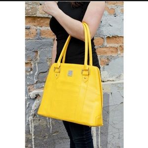 Yellow Purse with IPad Holder