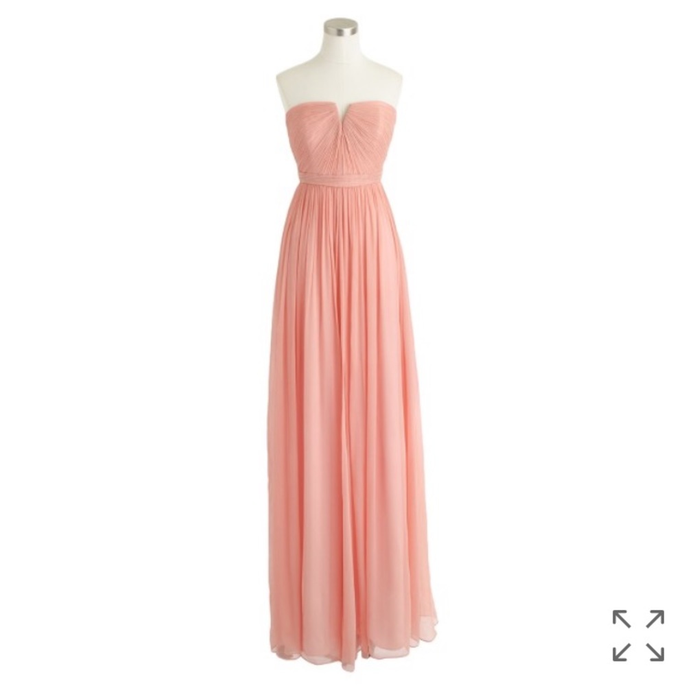 Nadia long silk chiffon dress from JCrew