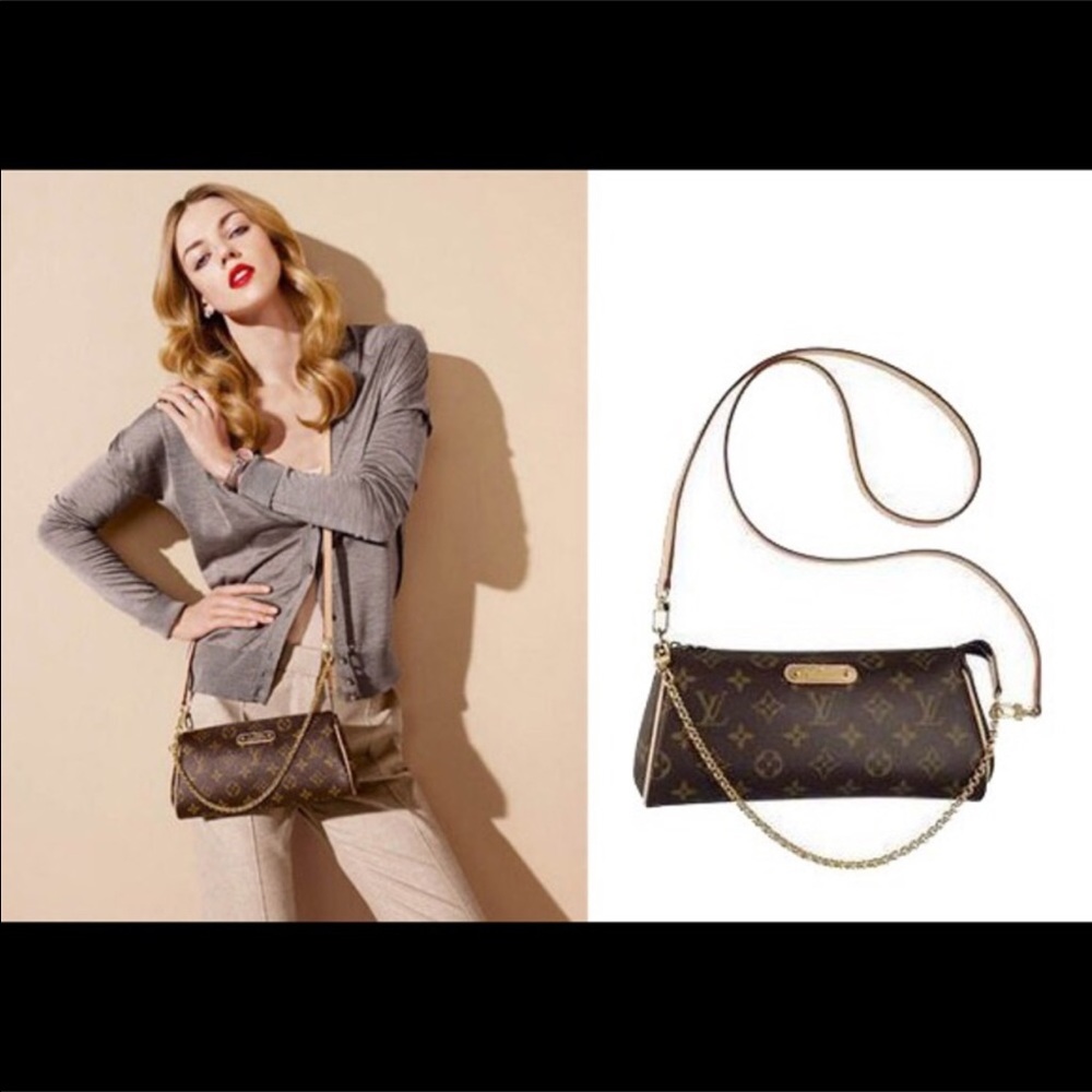 Authentic Louis Vuitton Eva clutch and cross body