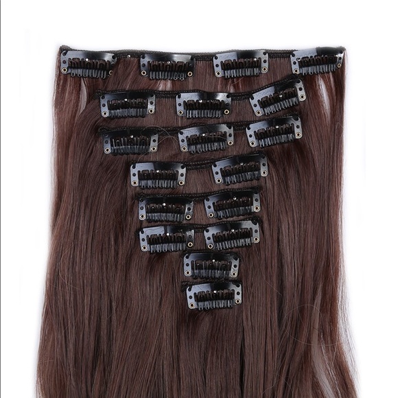 Ombre Dip Dye Full Head Clip in main image 5