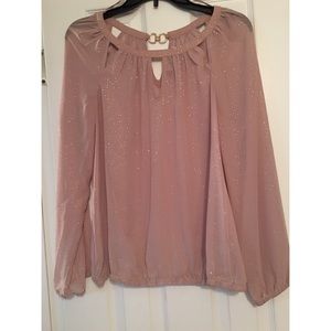Jennifer Lopez chiffon shimmer blouse