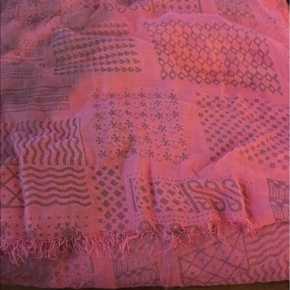 Large Nine West Pink Scarf